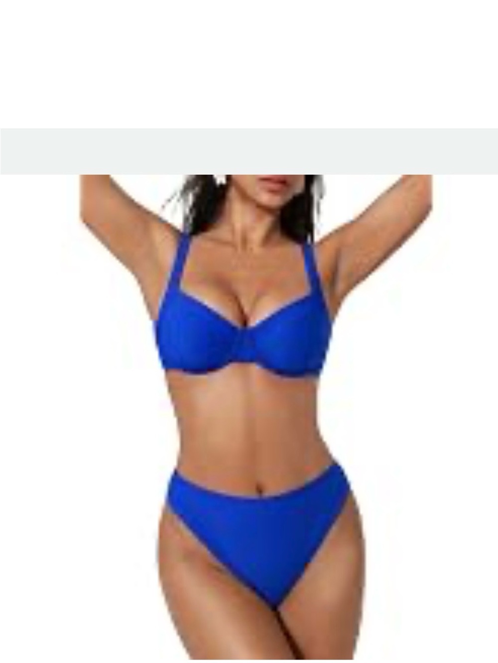 Blue Women's Two-Piece Bikini Swim Set